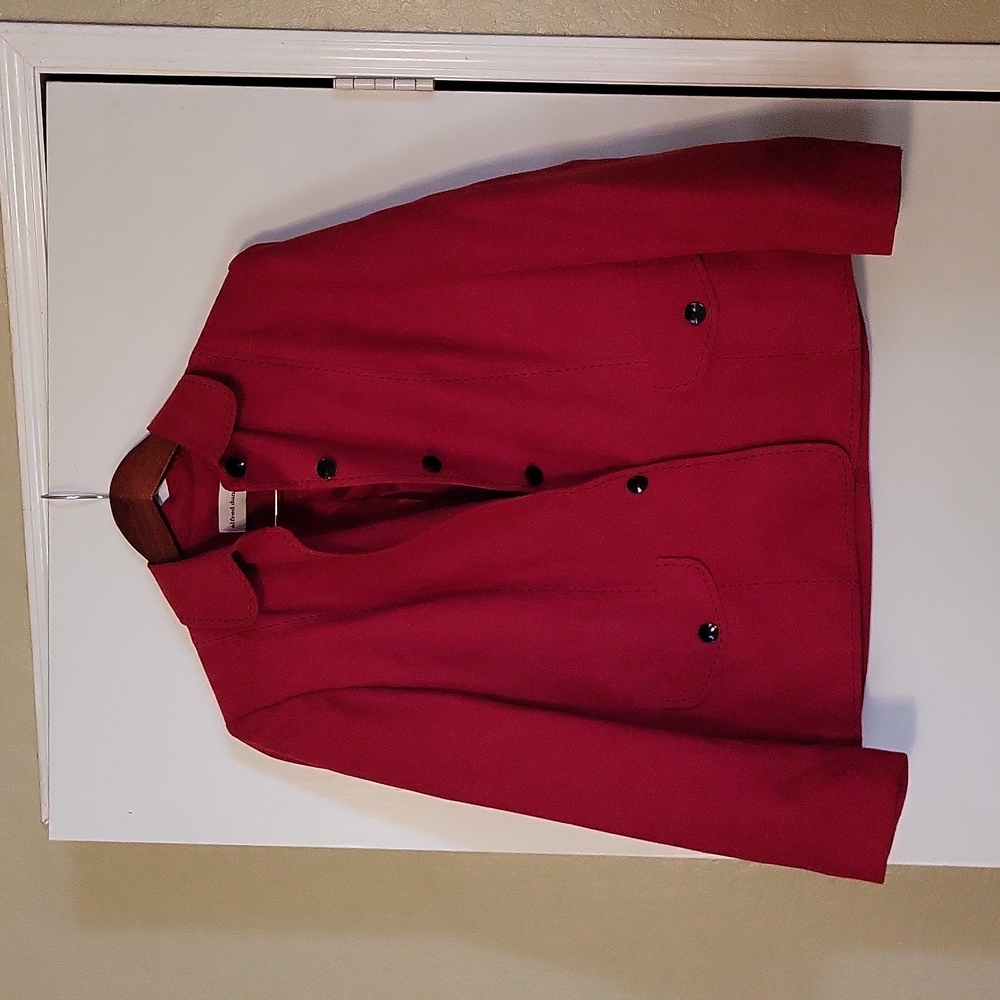 Alfred Dunner Red Blazer size 8